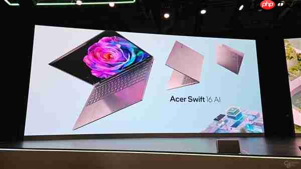 宏碁官宣Swift 16 AI：全球首款Intel Panther Lake笔记本