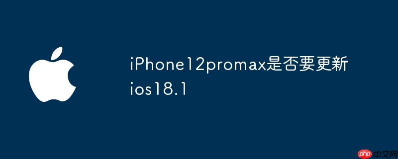 iPhone12promax是否要更新ios18.1
