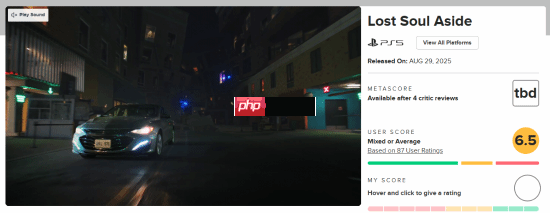 《失落之魂》M站玩家评分6.5分：动作感出色 交互性较弱