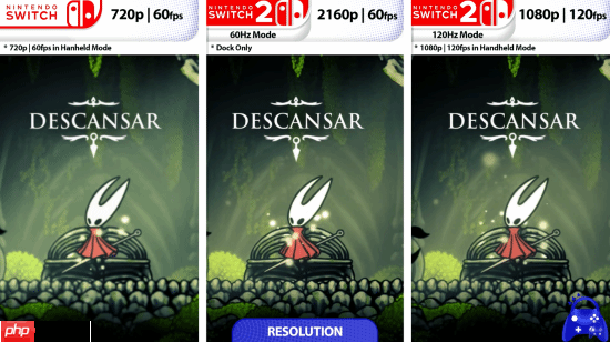 《空洞骑士：丝之歌》NS版与NS2版对比视频公开！帧数很稳定