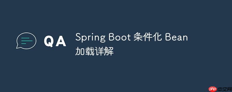 spring boot 条件化 bean 加载详解