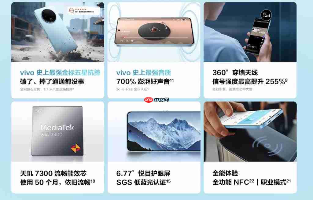 8200mAh 续航灭霸 + 军工级防护，vivo Y500 让你告别电量焦虑！