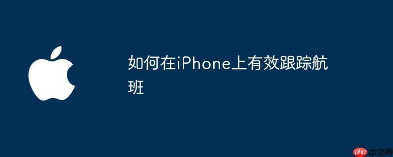 如何在iPhone上有效跟踪航班