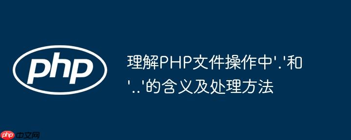 理解PHP文件操作中’.’和’..’的含义及处理方法