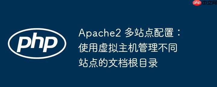 Apache2 多站点配置：使用虚拟主机管理不同站点的文档根目录