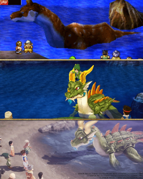 差异明显！勇者斗恶龙7重制版与原版画面进化对比