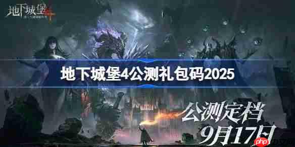 地下城堡4公测礼包码大全-地下城堡4公测兑换码最新2025