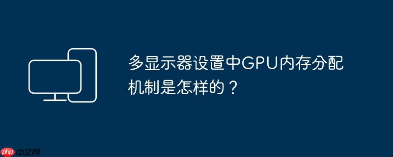 多显示器设置中GPU内存分配机制是怎样的？