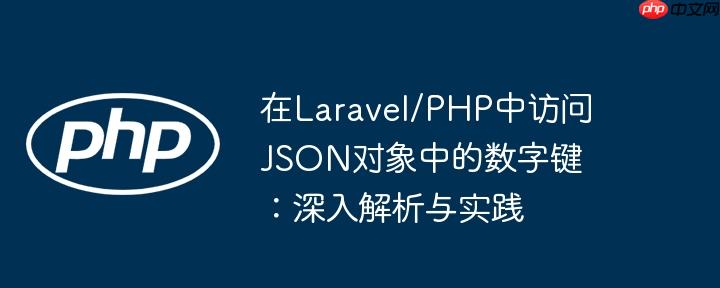 在laravel/php中访问json对象中的数字键：深入解析与实践