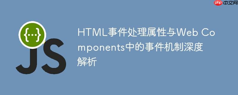 HTML事件处理属性与Web Components中的事件机制深度解析