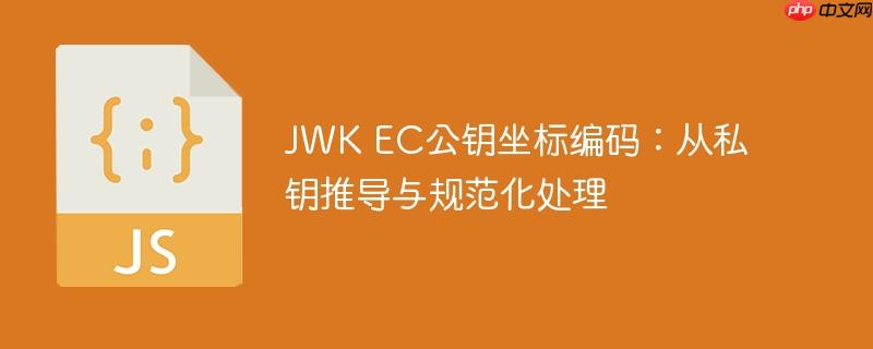 JWK EC公钥坐标编码：从私钥推导与规范化处理