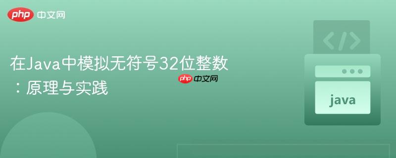 在Java中模拟无符号32位整数：原理与实践