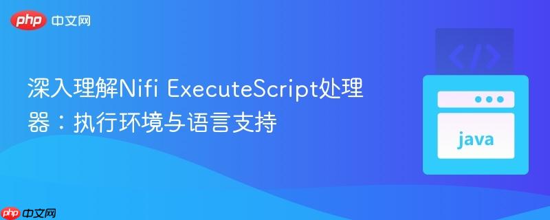 深入理解Nifi ExecuteScript处理器：执行环境与语言支持