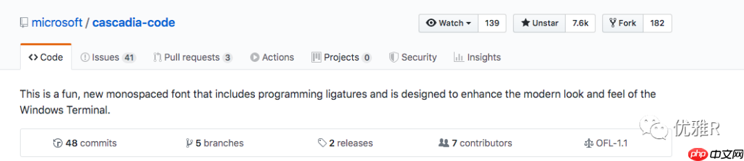 「R」使用  Cascadia Code 字体