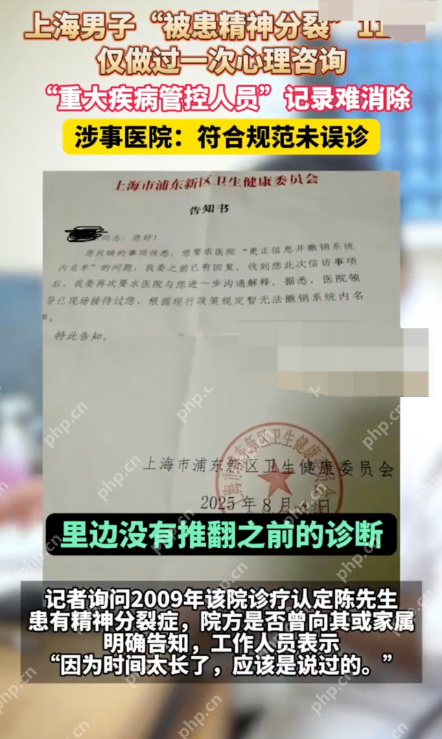 医院回应男子被患精神分裂症11年：相关诊疗均符合正常诊疗规范 - 创想鸟