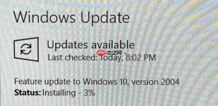 微软推Windows10 May 2020部署部分用户可手动更新