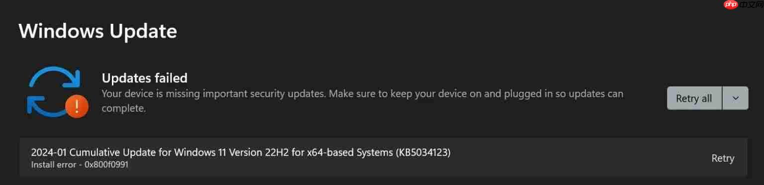 Win11 用户反馈无法安装微软 1 月更新，看看解决方法