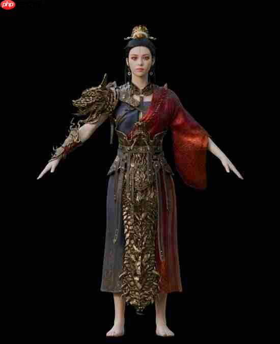 3D大神晒《黑神话：悟空》亢金星君模型！期待新作品！