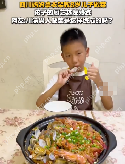 四川妈妈拿衣架教8岁儿子做菜 网友：川渝男人做菜是这样炼成的吗？ - 创想鸟