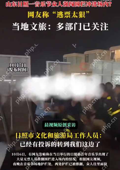 山东日照音乐节疑多人强闯围栏逃票 当地文旅回应：多部门已关注正在处理 - 创想鸟