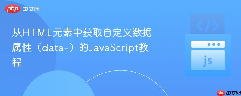 从HTML元素中获取自定义数据属性（data-）的JavaScript教程