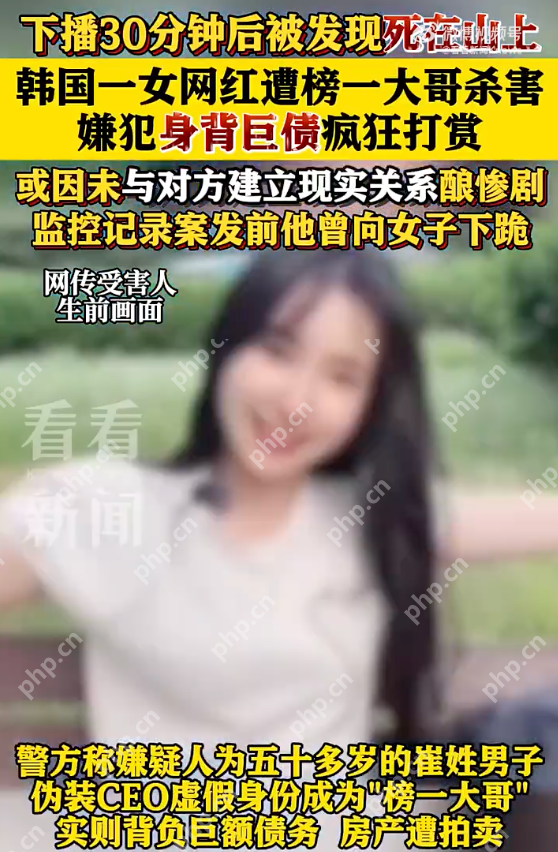韩国女网红遭榜一大哥杀害是怎么回事？详情介绍 - 创想鸟