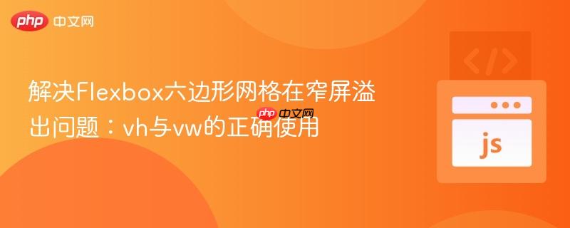 解决Flexbox六边形网格在窄屏溢出问题：vh与vw的正确使用