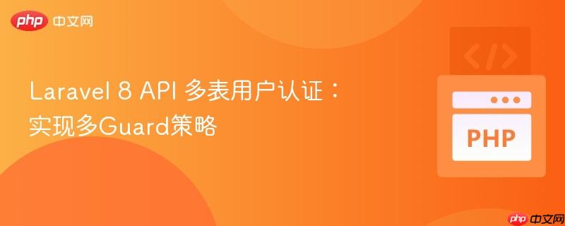 Laravel 8 API 多表用户认证：实现多Guard策略