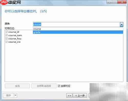 Navicat导出MySQL至Access