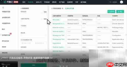 药物不良反应数据库