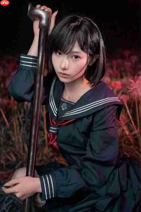 绝美后背！ 日本妹子cos《寂静岭f》深水雏子