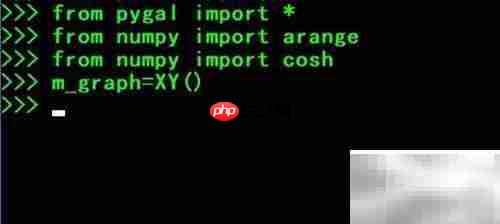 用Python pygal绘制双曲余弦函数图像