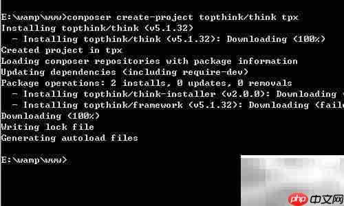 Composer安装ThinkPHP