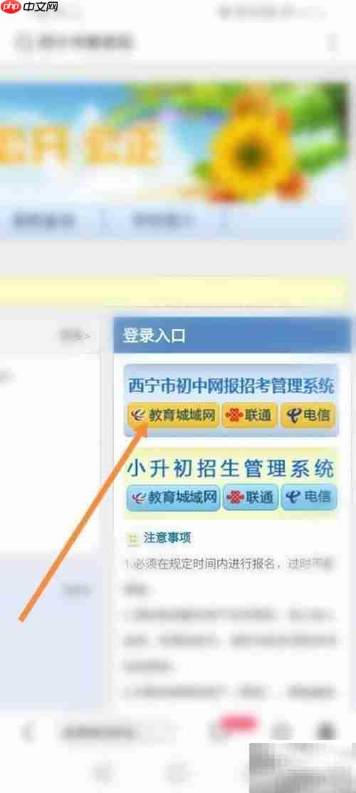 西宁市教育局官网登录指南