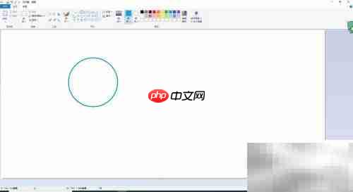 用Paint绘制奥运五环