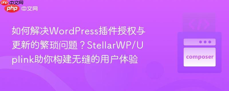 如何解决WordPress插件授权与更新的繁琐问题？StellarWP/Uplink助你构建无缝的用户体验