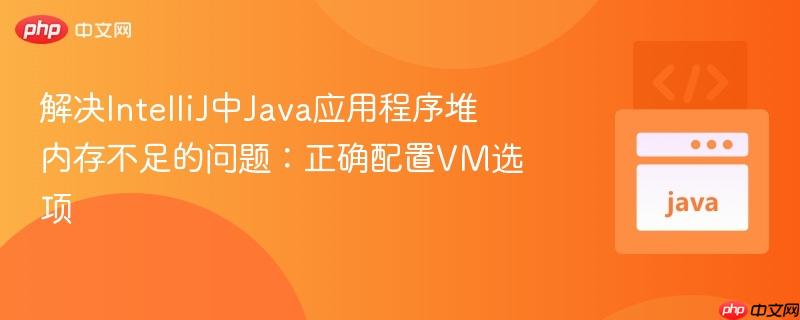 解决IntelliJ中Java应用程序堆内存不足的问题：正确配置VM选项