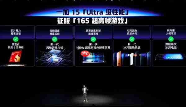 全球首发165Hz高分高刷屏 一加15发布：3999元起