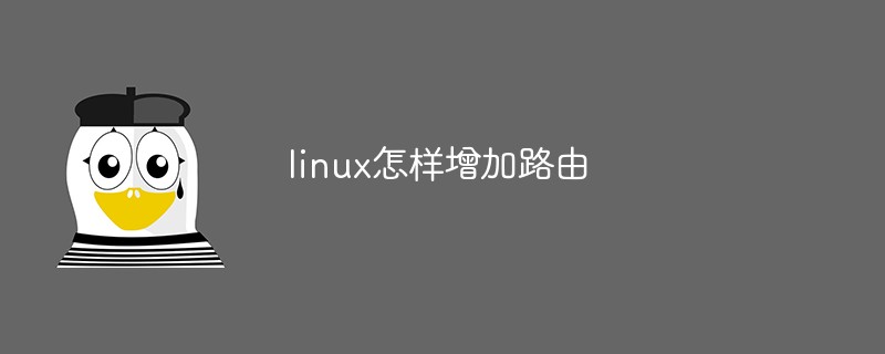 linux怎样增加路由