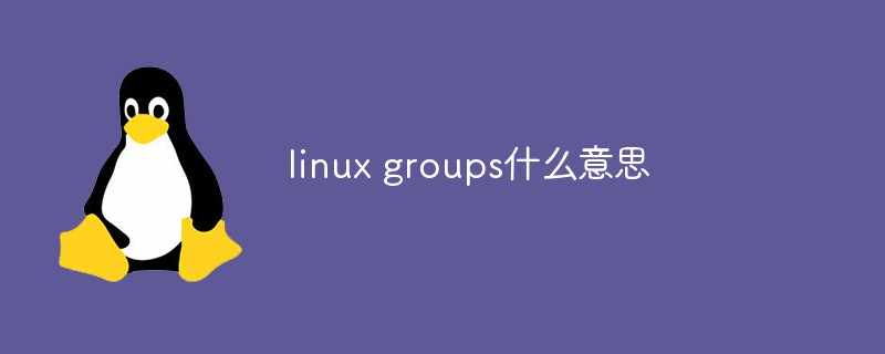 linux groups什么意思