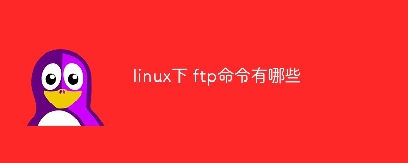 linux下 ftp命令有哪些