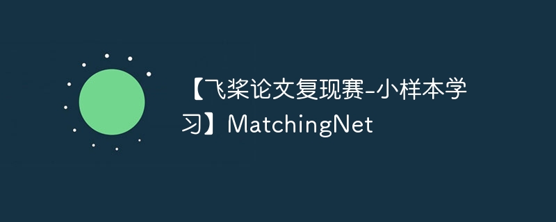 【飞桨论文复现赛-小样本学习】MatchingNet