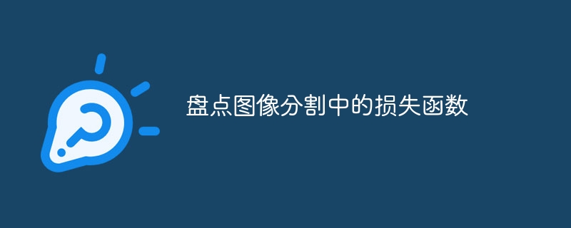 盘点图像分割中的损失函数