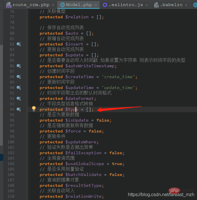 解决TP5取不到Model的自定义字段问题