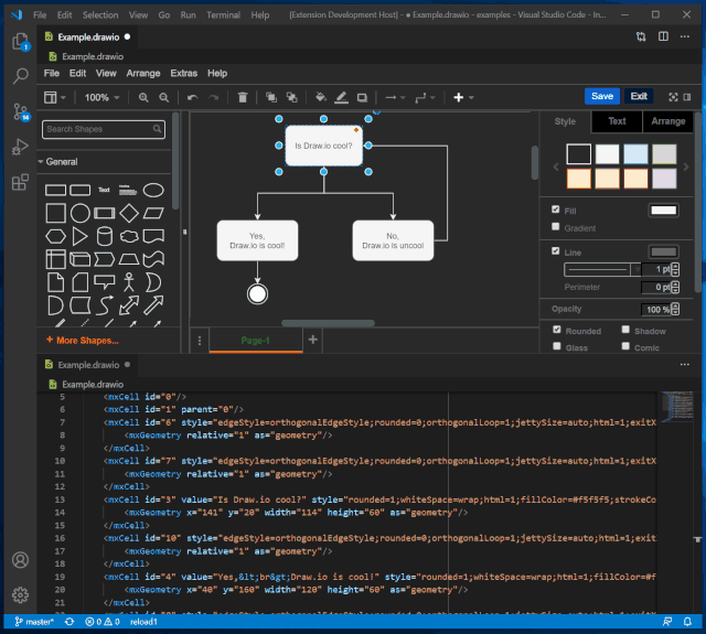分享一个实用插件：VSCode Drawio，让VSCode也能画流程图！！