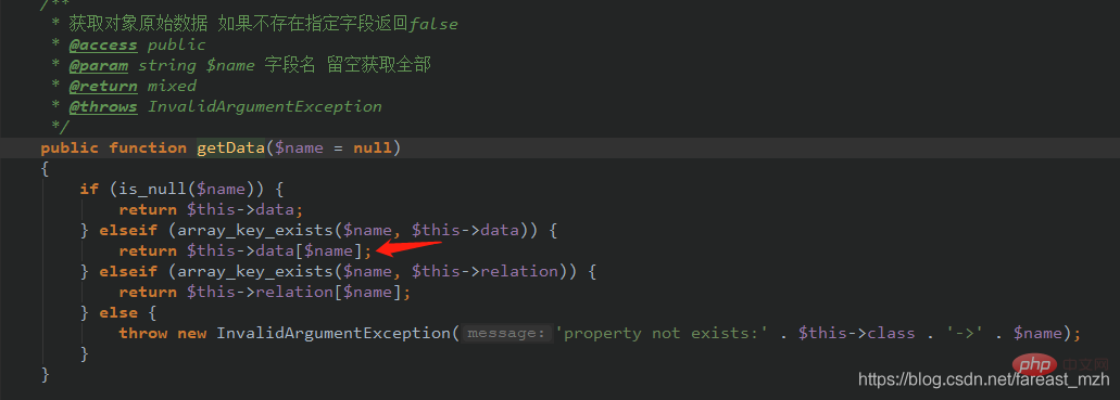 解决TP5取不到Model的自定义字段问题