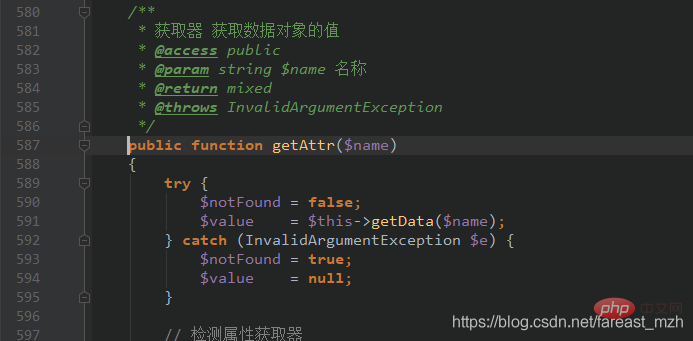 解决TP5取不到Model的自定义字段问题