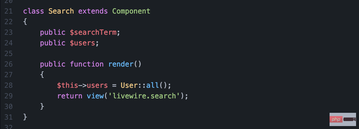 无需JS， 用 Laravel Livewire构建实时搜索功能