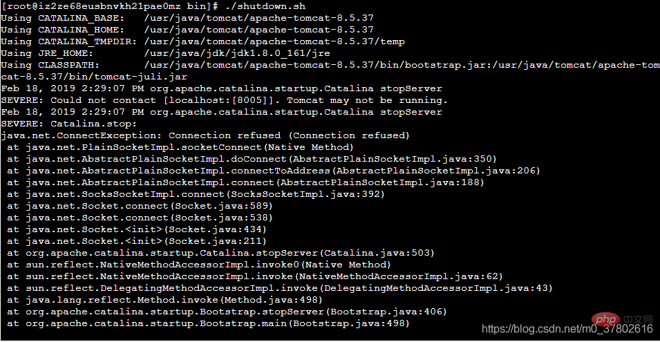 linux怎么解决tomcat无法关闭了