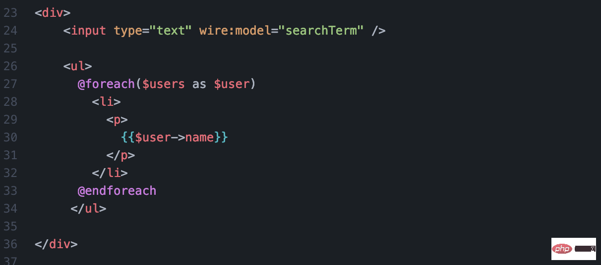 无需JS， 用 Laravel Livewire构建实时搜索功能